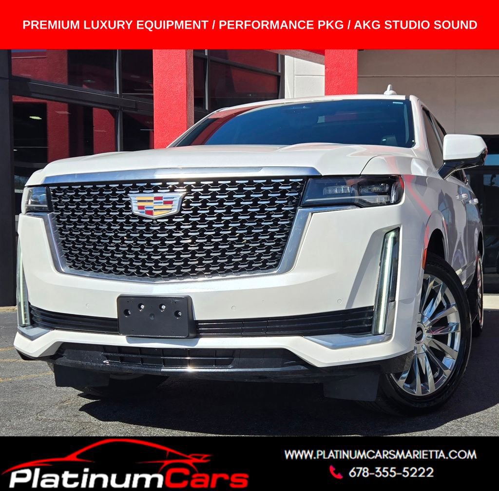 Used 2021 Cadillac Escalade Premium Luxury w/ Performance Package image 1