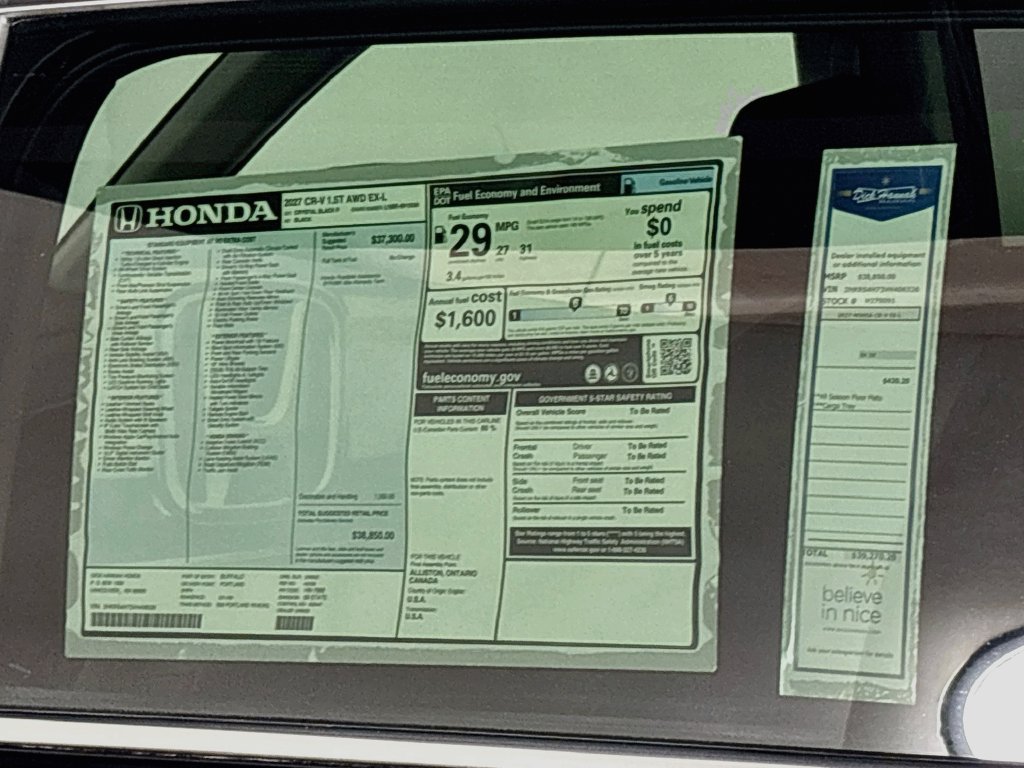 New 2027 Honda CR-V EX-L image 24