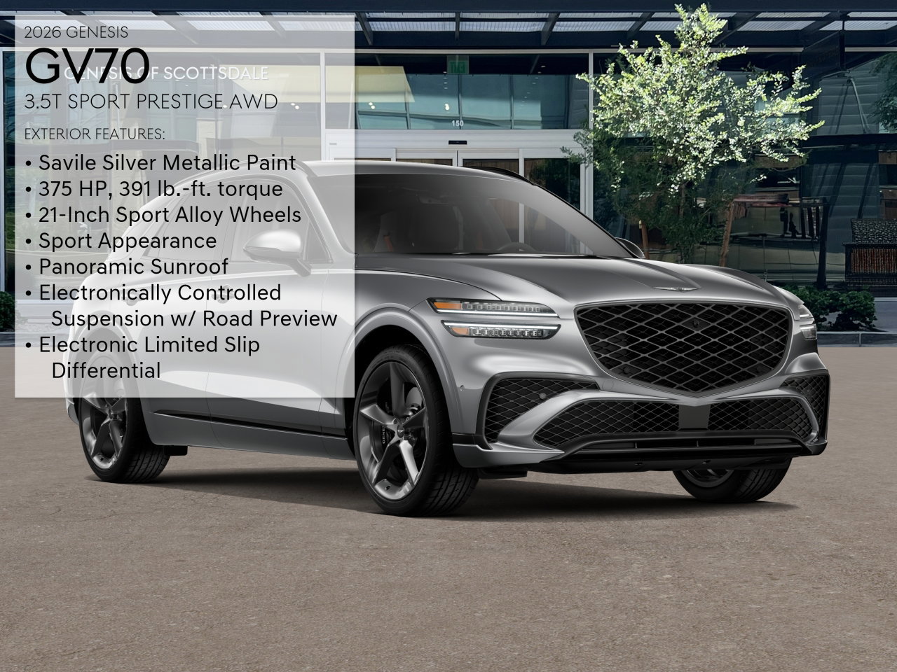 New 2026 Genesis GV70 3.5T Sport Prestige AWD/4WD image 3