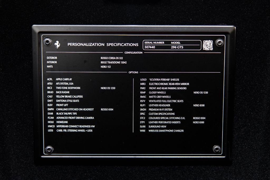 Used 2024 Ferrari 296 GTS image 35