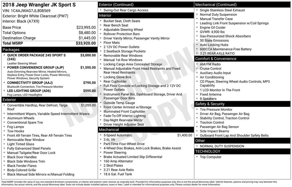 Used 2018 Jeep Wrangler Sport image 24