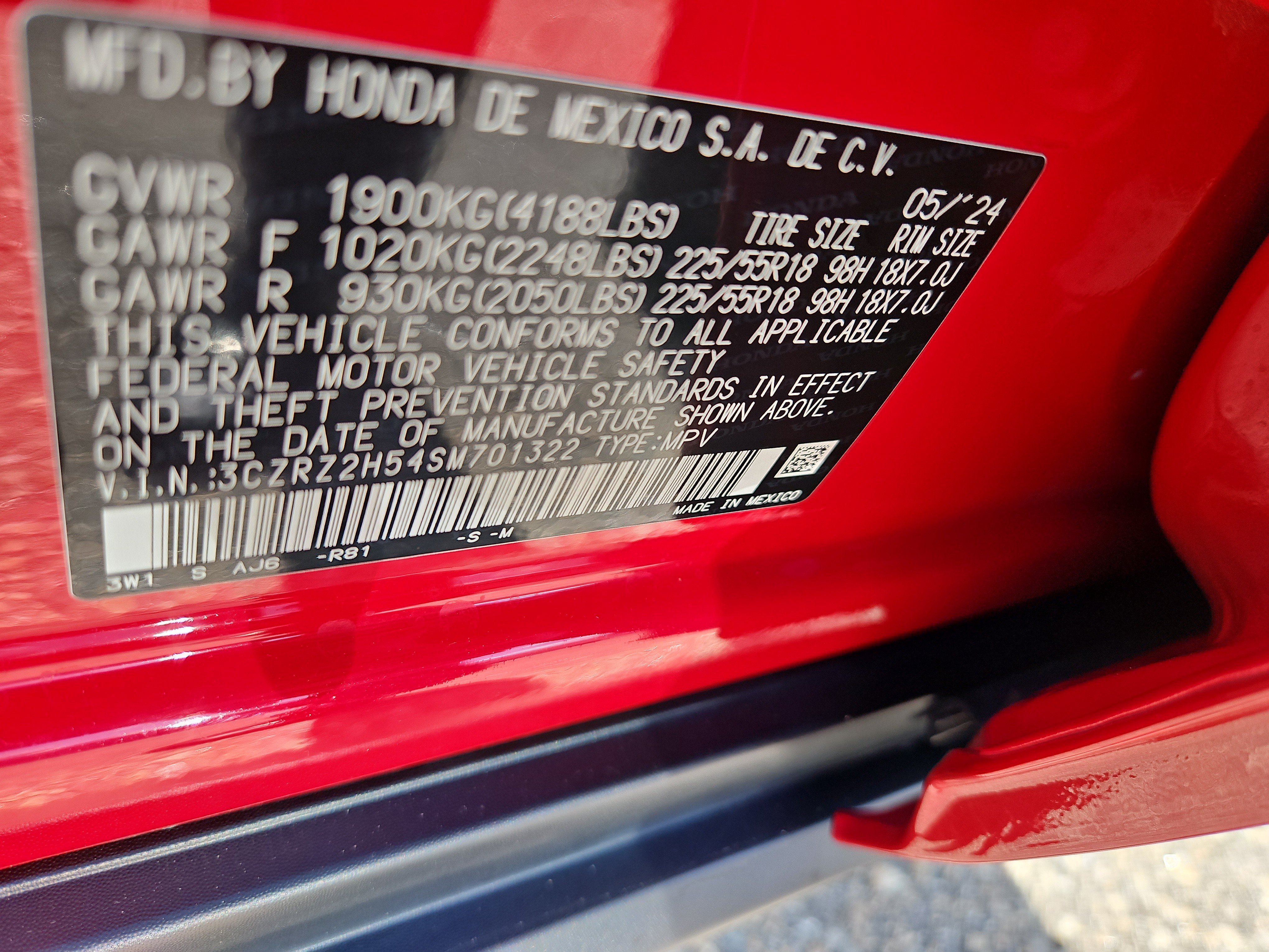Certified 2025 Honda HR-V Sport image 7