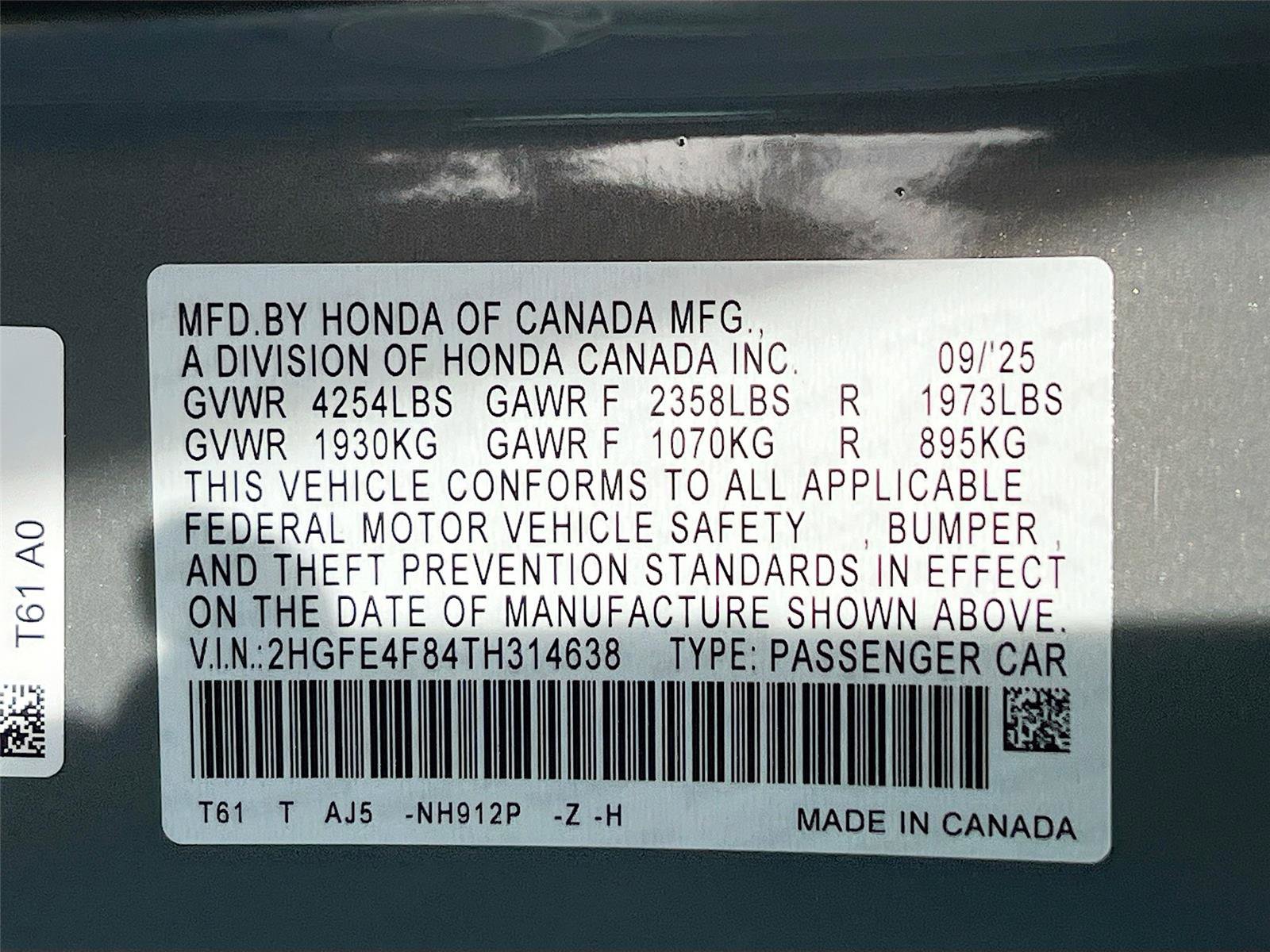 New 2026 Honda Civic Sport Touring image 33