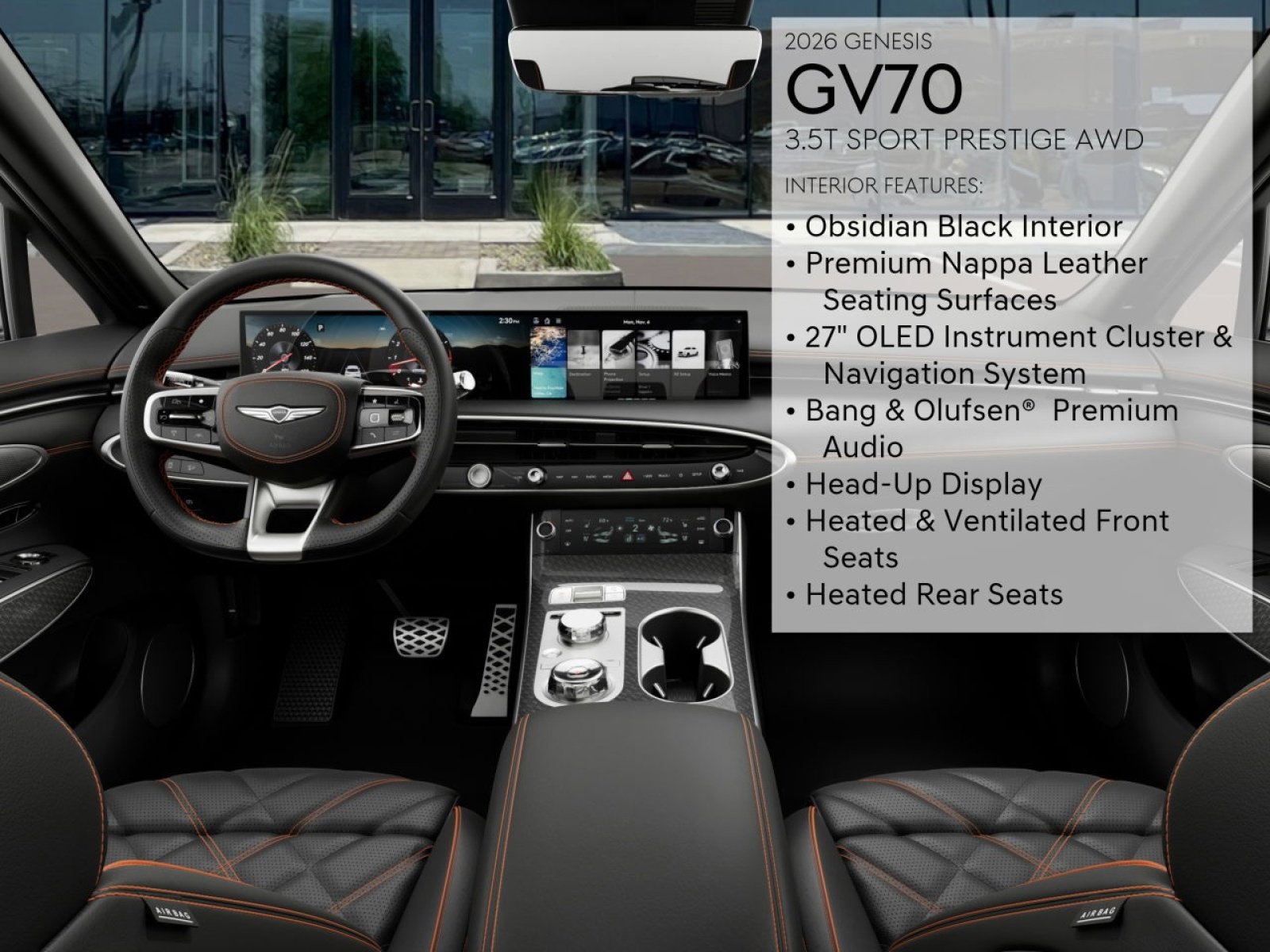 New 2026 Genesis GV70 3.5T Sport Prestige image 15