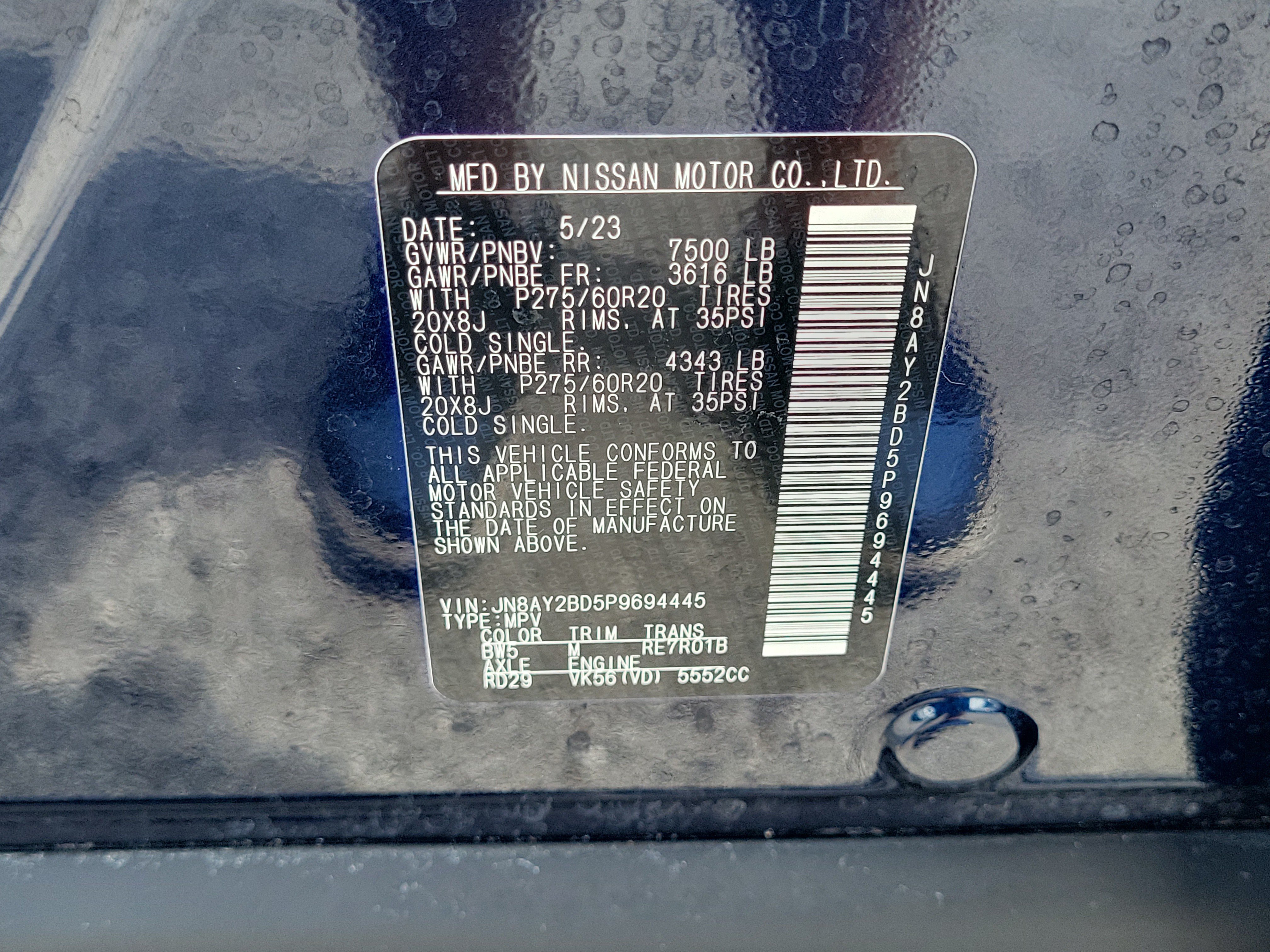 Certified 2023 Nissan Armada SL w/ Cargo Package AWD/4WD image 27
