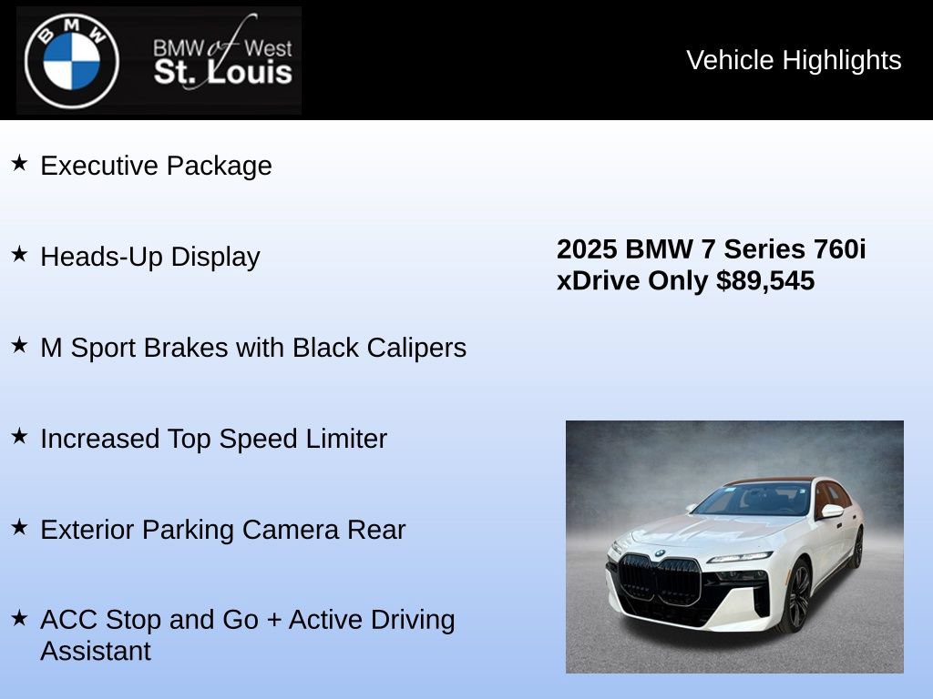 Used 2025 BMW 760i xDrive w/ Executive Package AWD/4WD image 16