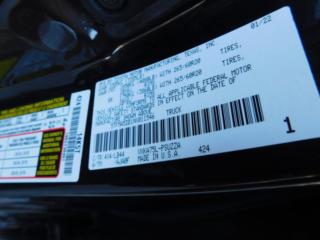 Used 2022 Toyota Tundra 1794 Edition w/ Advanced Package AWD/4WD image 9