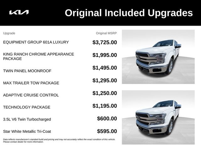 Used 2020 Ford F150 King Ranch w/ Equipment Group 601A Luxury AWD/4WD image 2