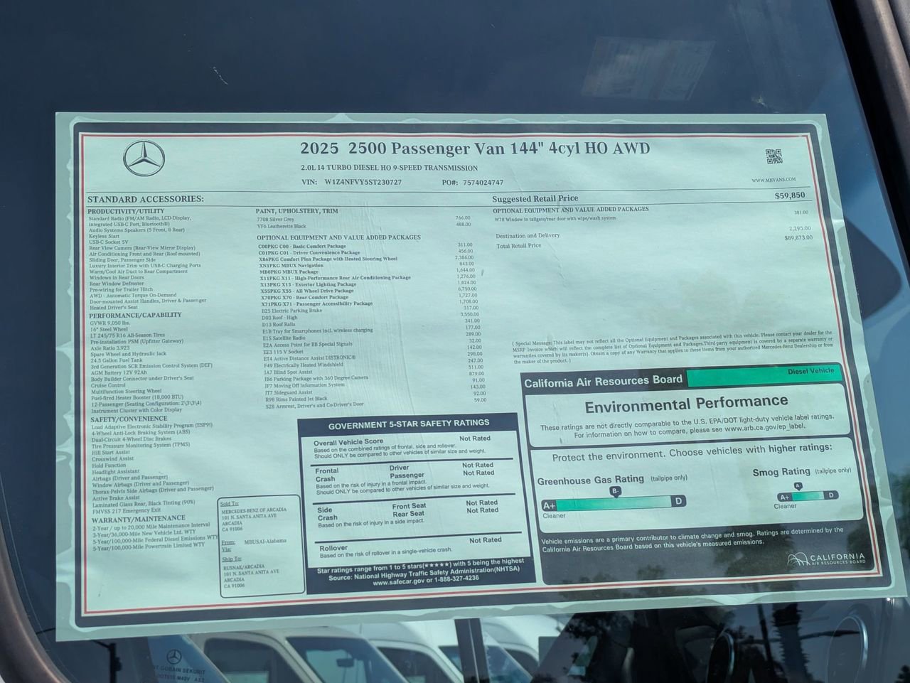 New 2025 Mercedes-Benz Sprinter 2500 image 16