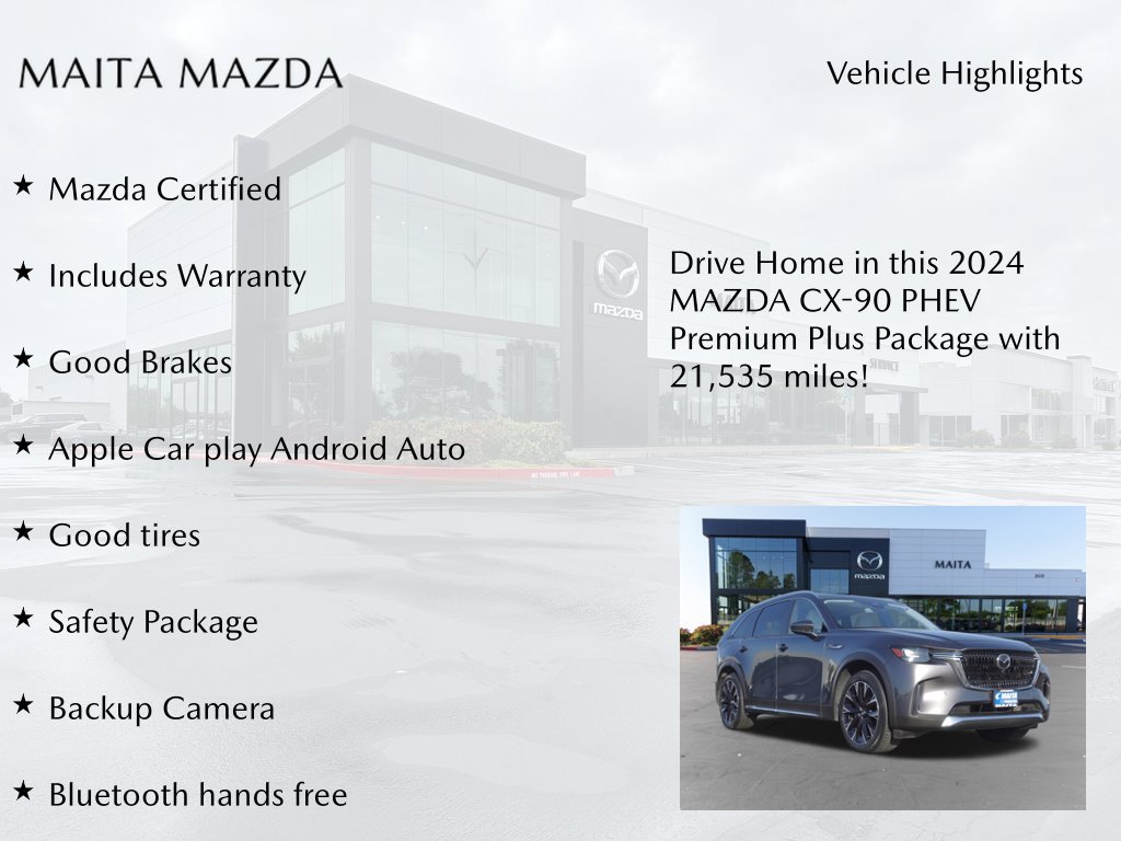 Used 2024 MAZDA CX-90 Plug-In Hybrid w/ Premium Plus AWD/4WD image 8