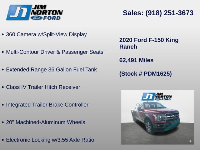 Used 2020 Ford F150 King Ranch w/ Equipment Group 601A Luxury AWD/4WD image 17