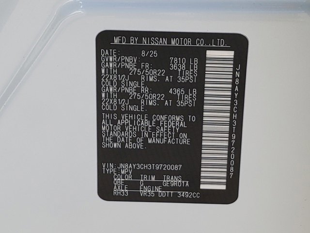 New 2026 Nissan Armada Platinum Reserve image 13