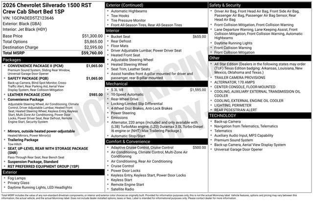 New 2026 Chevrolet Silverado 1500 RST w/ Safety Package image 7