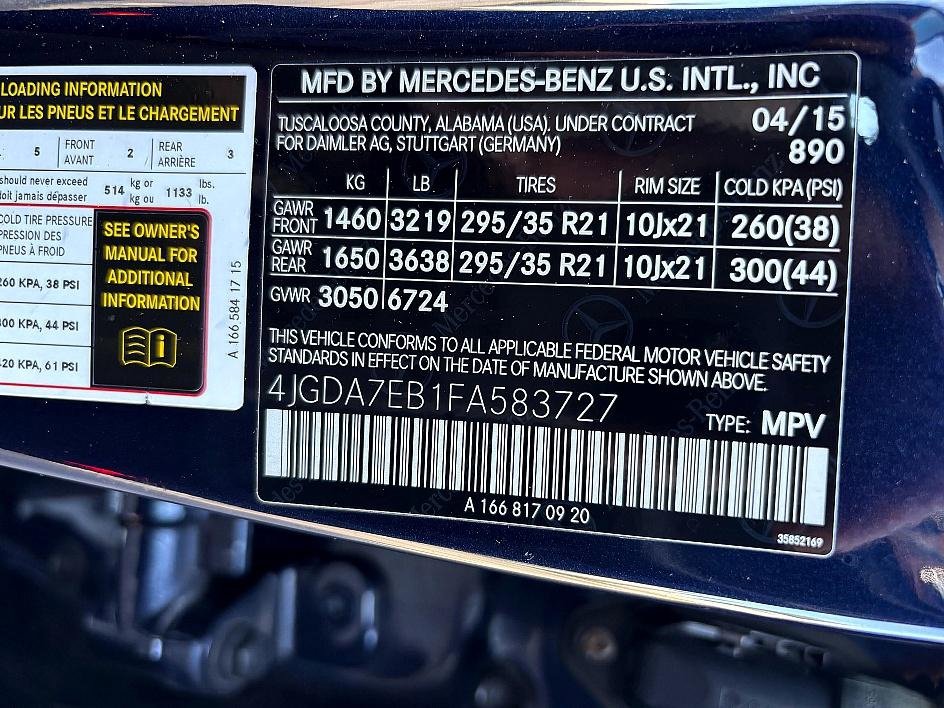 Used 2015 Mercedes-Benz ML 63 AMG 4MATIC image 36