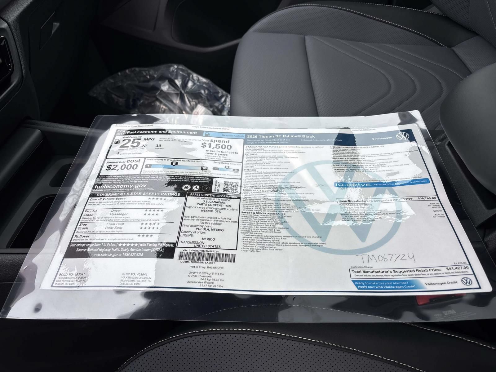 Used 2026 Volkswagen Tiguan SE R-Line AWD/4WD image 33