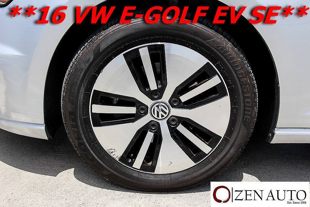 Used 2016 Volkswagen e-Golf SE FWD image 45
