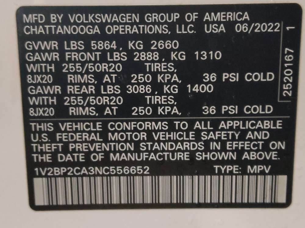 Used 2022 Volkswagen Atlas SEL AWD/4WD image 33