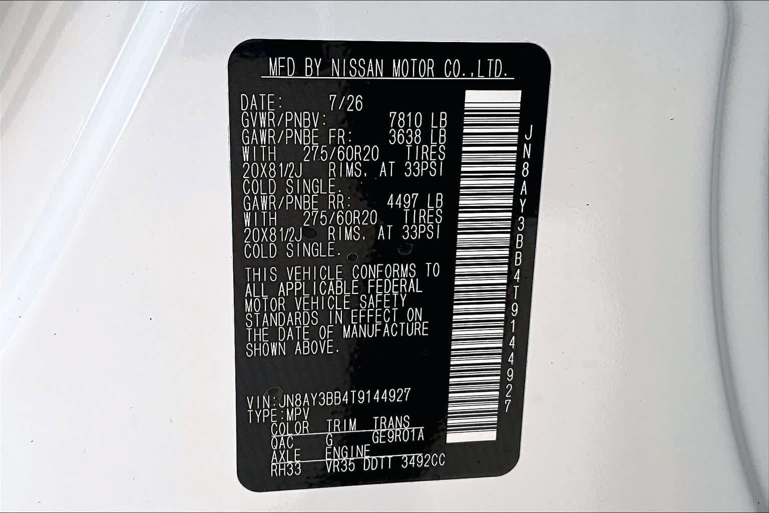New 2026 Nissan Armada SL w/ Captain's Chari Seat Package AWD/4WD image 17
