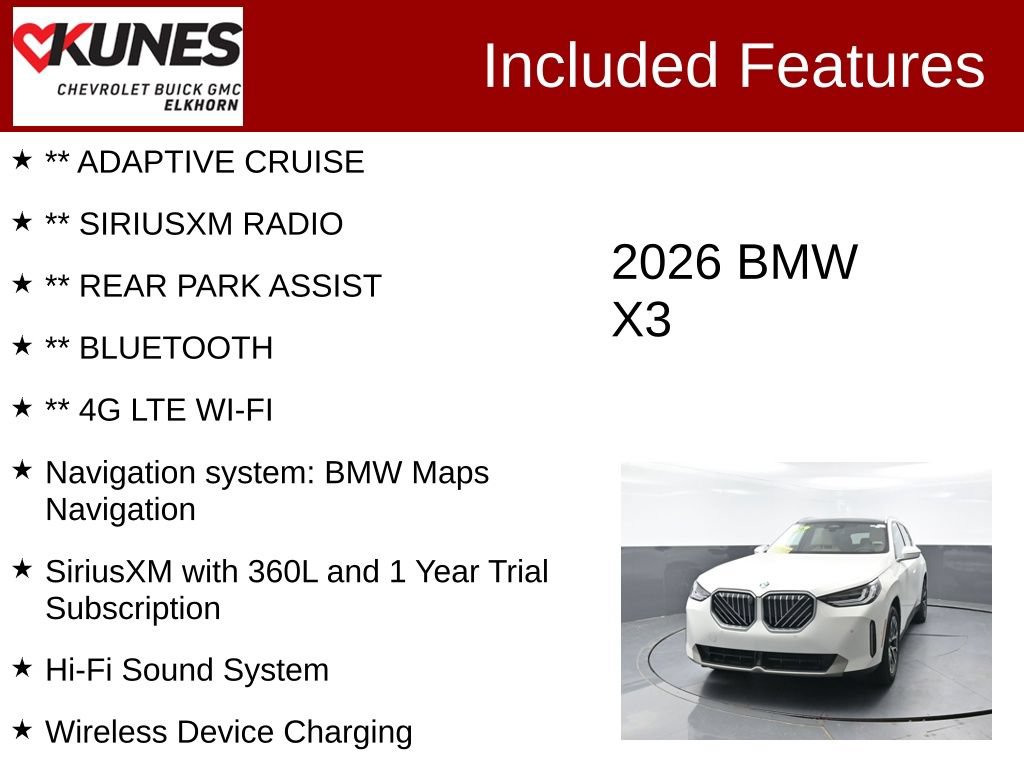 Used 2026 BMW X3 xDrive30i AWD/4WD image 3