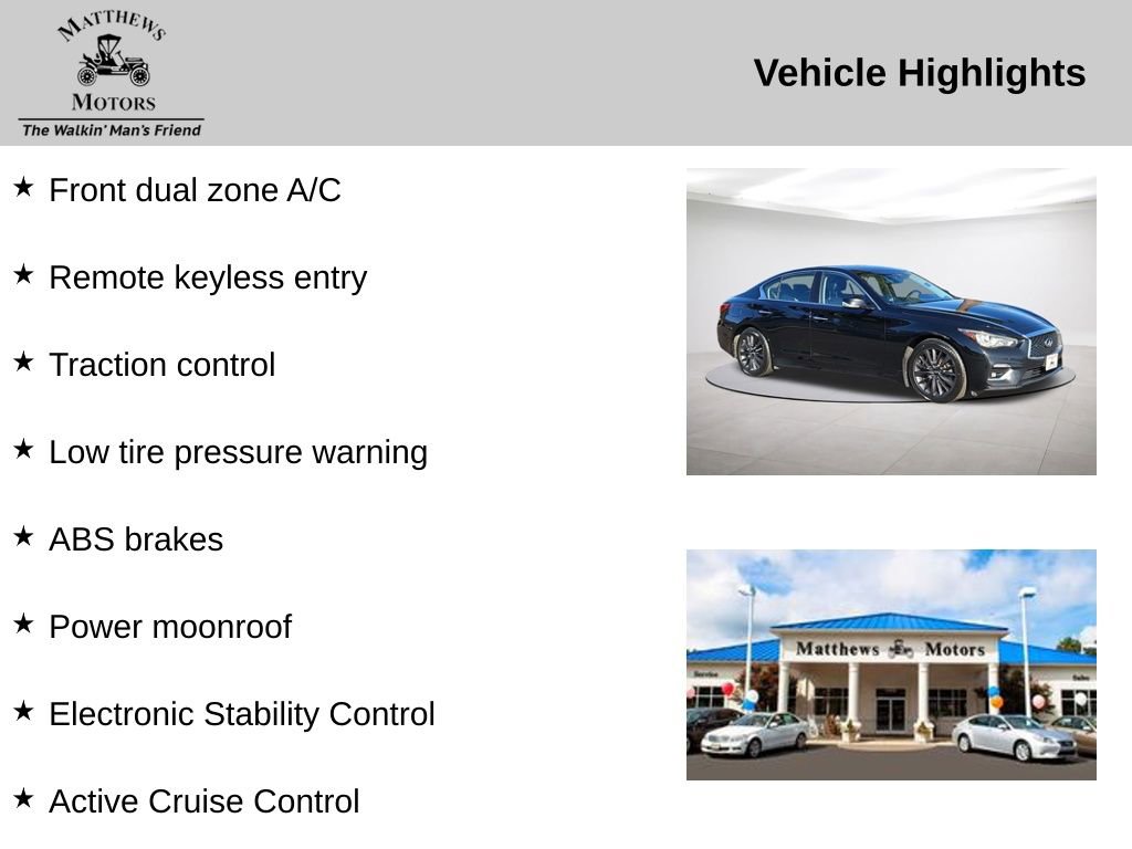 Used 2022 INFINITI Q50 Luxe w/ Cargo Package image 14