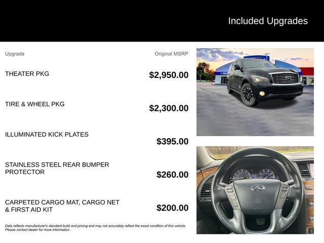 Used 2012 INFINITI QX56 4WD w/ Theater Pkg image 7