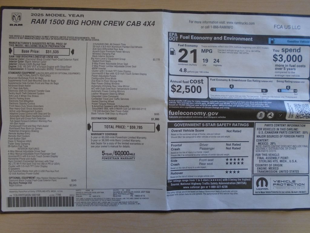 Used 2025 RAM 1500 Big Horn AWD/4WD image 36