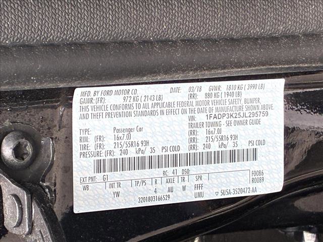 Used 2018 Ford Focus SE image 15