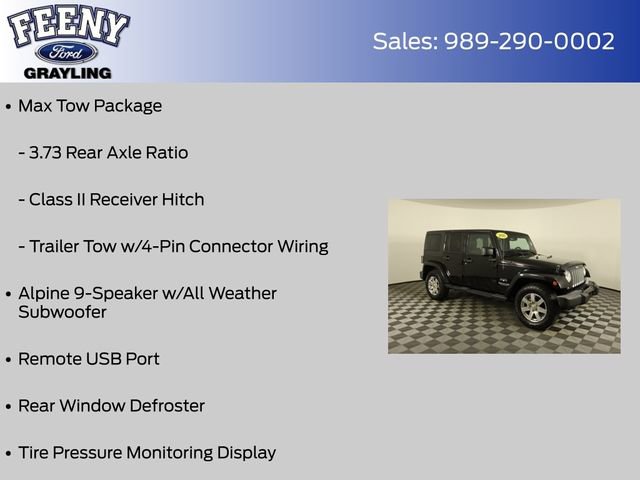 Used 2016 Jeep Wrangler Unlimited Sahara w/ Max Tow Package image 12