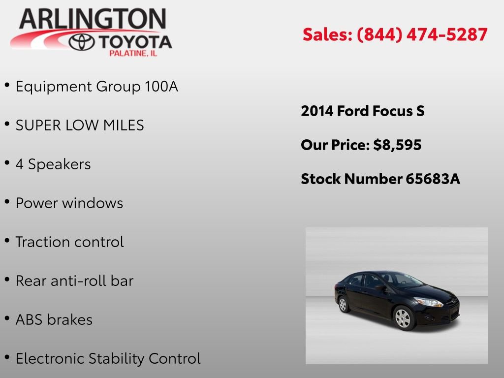 Used 2014 Ford Focus S FWD image 2