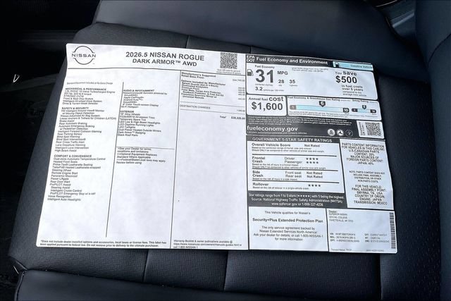 New 2026 Nissan Rogue Dark Armor AWD/4WD image 22