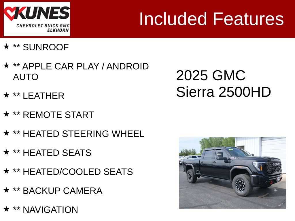 Used 2025 GMC Sierra 2500 AT4X AWD/4WD image 2