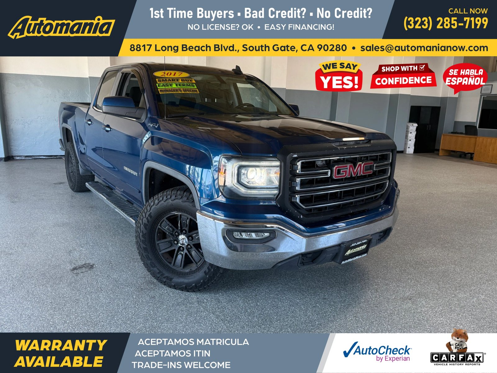 Used 2017 GMC Sierra 1500 SLE w/ SLE Value Package AWD/4WD image 1