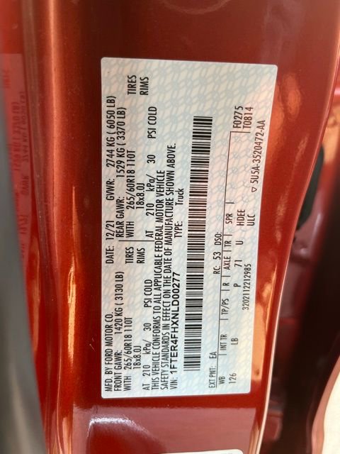 Used 2022 Ford Ranger XLT w/ Equipment Group 302A High image 31