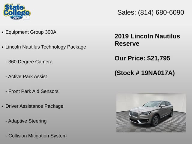 Used 2019 Lincoln Nautilus Reserve AWD/4WD image 6
