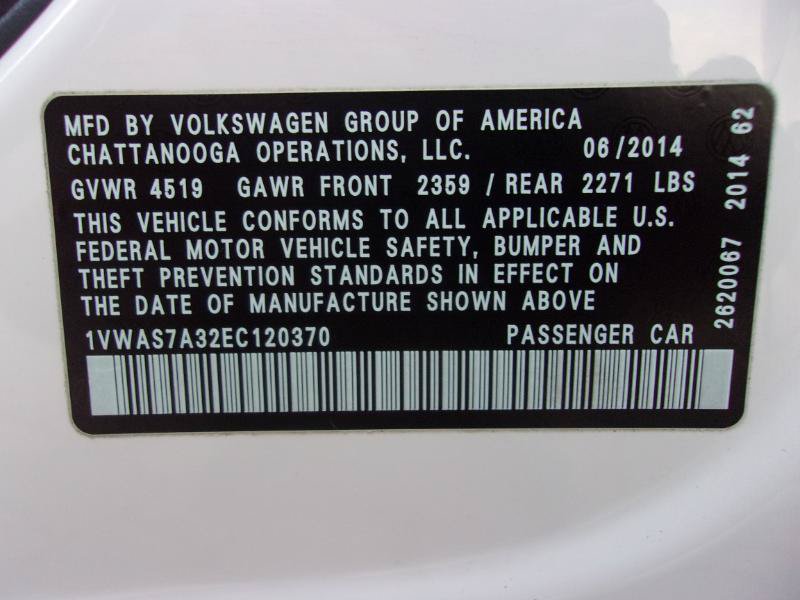 Used 2014 Volkswagen Passat 1.8T S FWD image 26