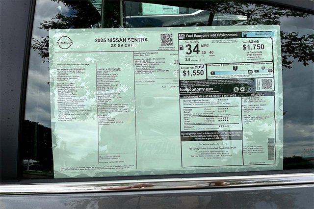 New 2025 Nissan Sentra SV image 12
