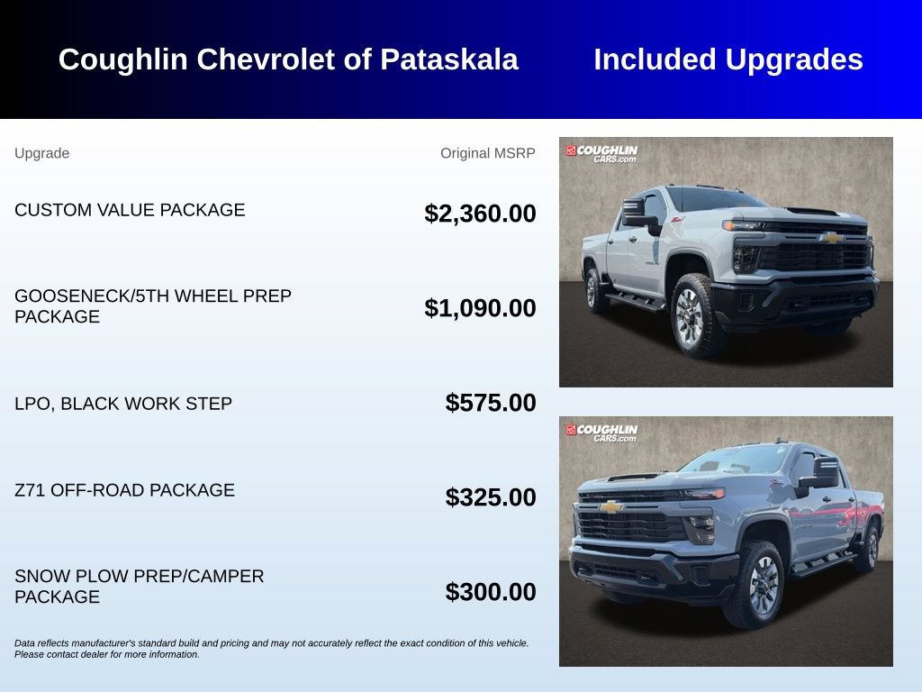 Used 2025 Chevrolet Silverado 2500 Custom w/ Custom Value Package AWD/4WD image 3