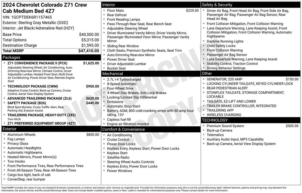 Used 2024 Chevrolet Colorado Z71 w/ Z71 Convenience Package 2 image 4