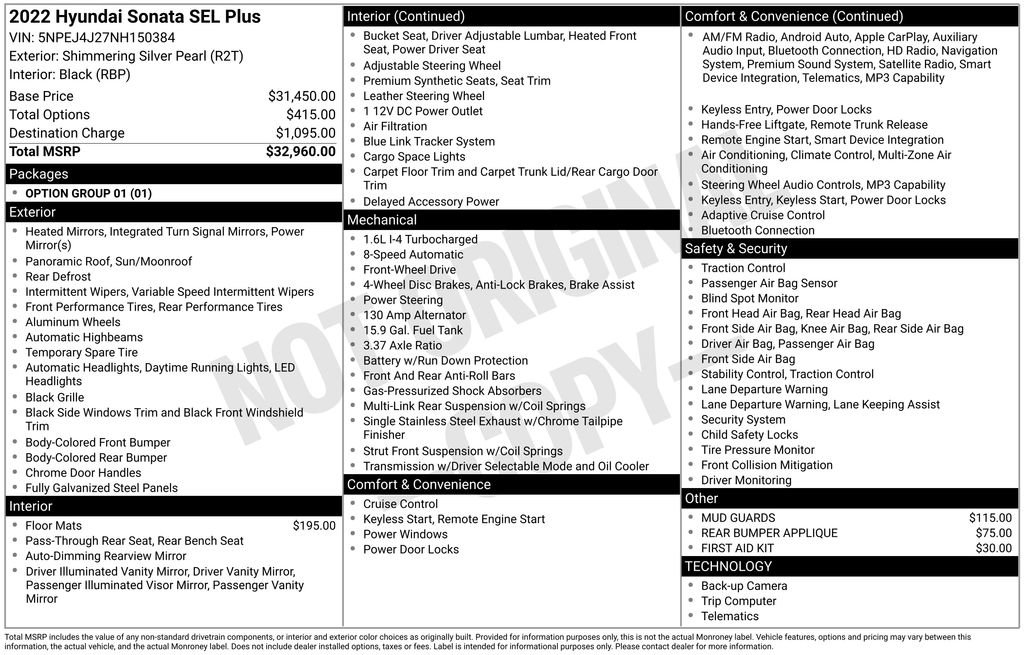Used 2022 Hyundai Sonata SEL Plus FWD image 43