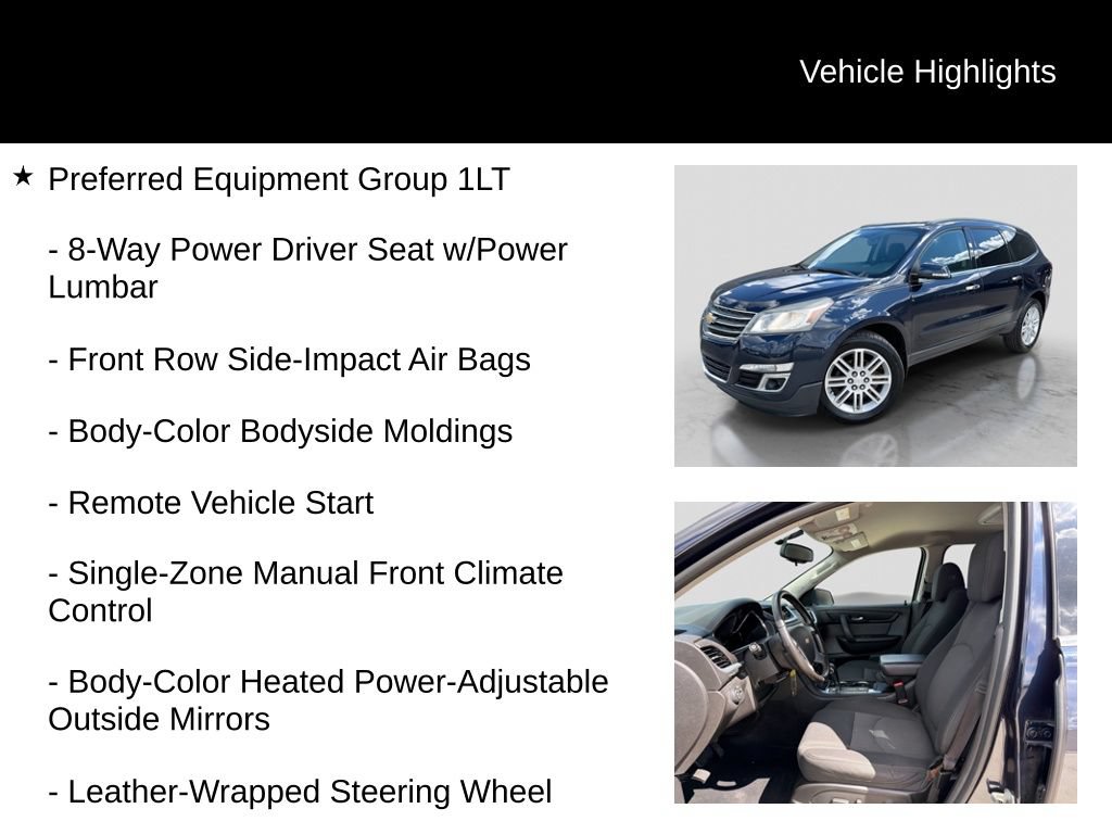 Used 2015 Chevrolet Traverse LT w/ Traveler's Package FWD image 5