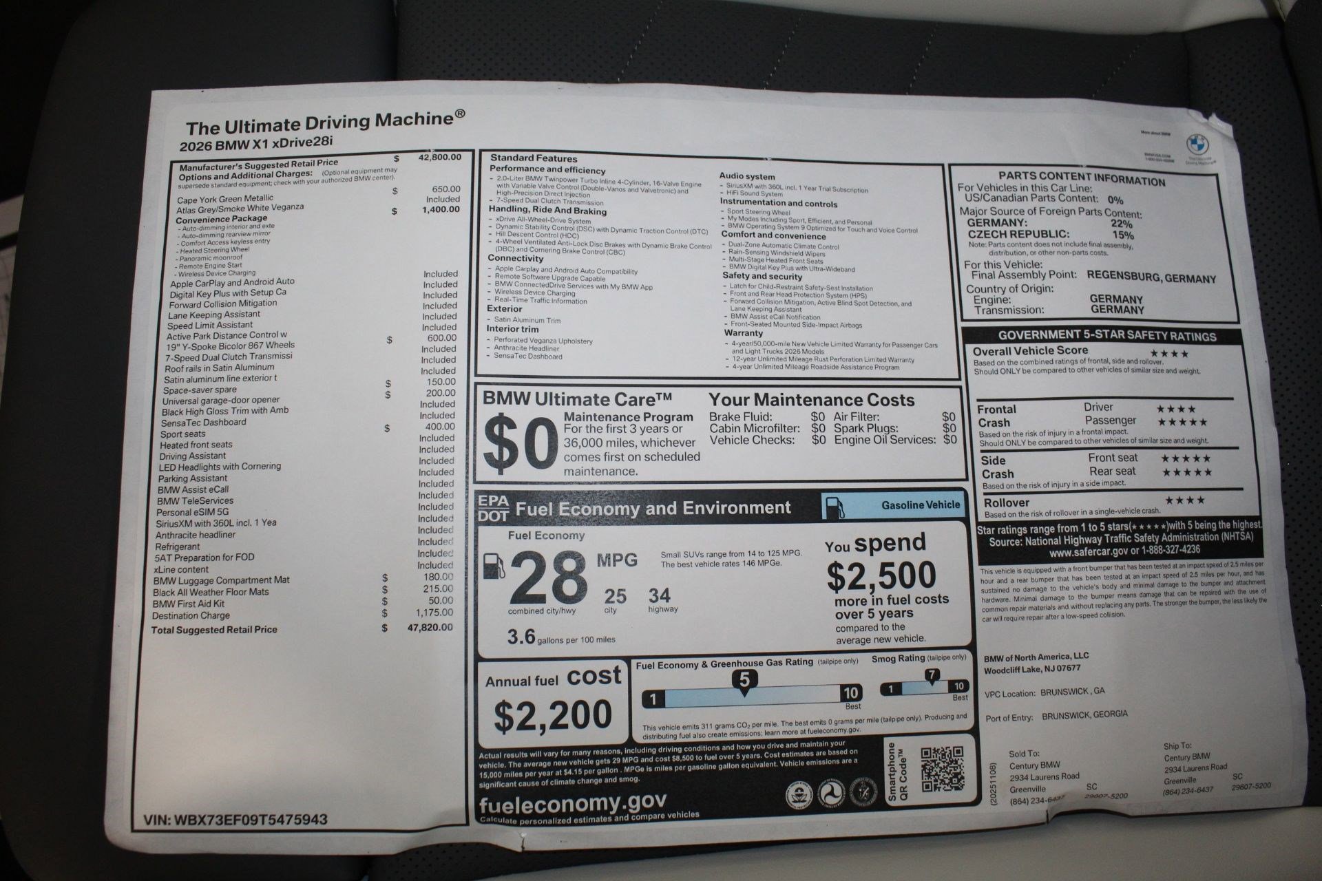 New 2026 BMW X1 xDrive28i w/ Convenience Package image 23