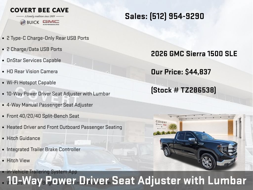 New 2026 GMC Sierra 1500 SLE w/ Preferred Package RWD image 46