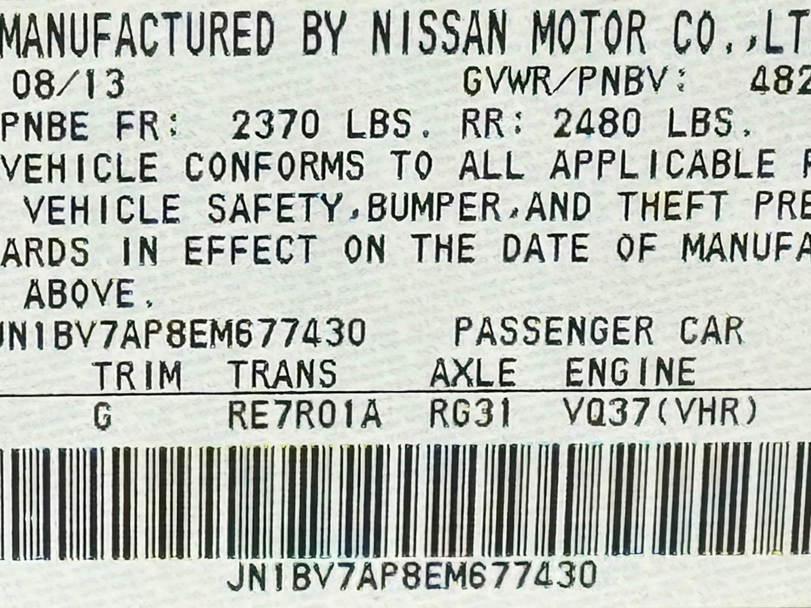 Used 2014 INFINITI Q50 Premium w/ Navigation Package RWD image 51