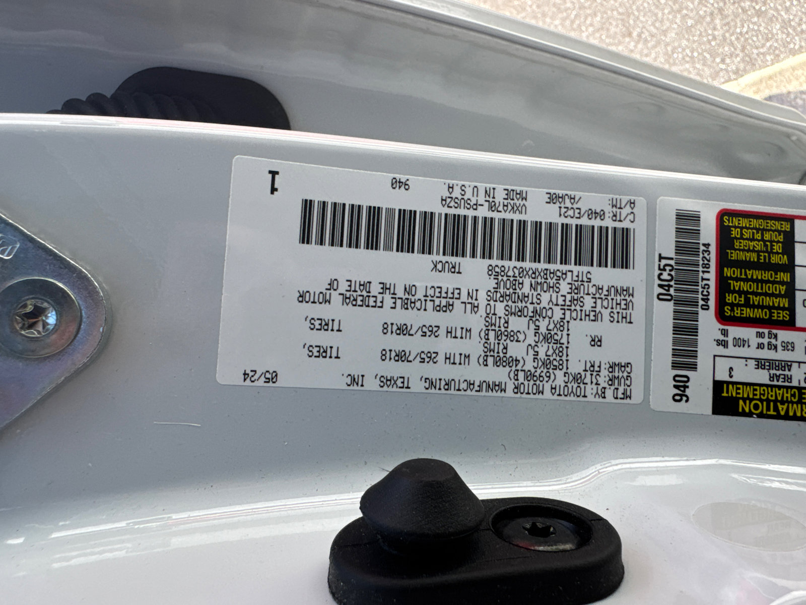 Used 2024 Toyota Tundra SR5 w/ SR5 Premium Package RWD image 36