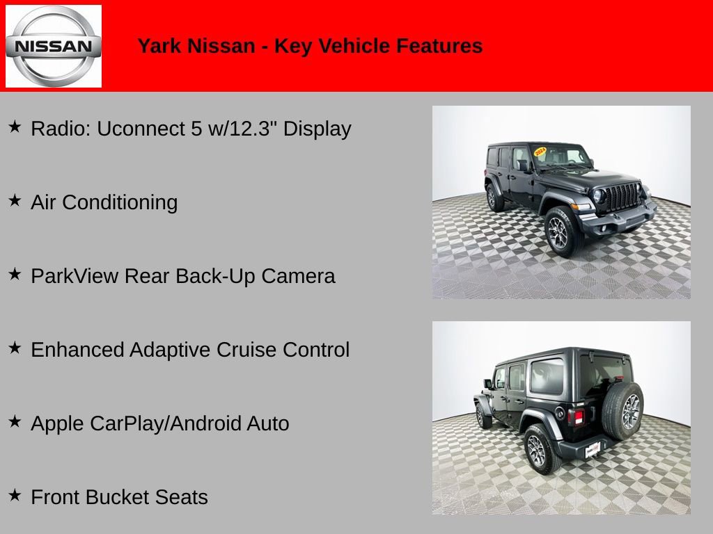Used 2024 Jeep Wrangler Unlimited Sport AWD/4WD image 2