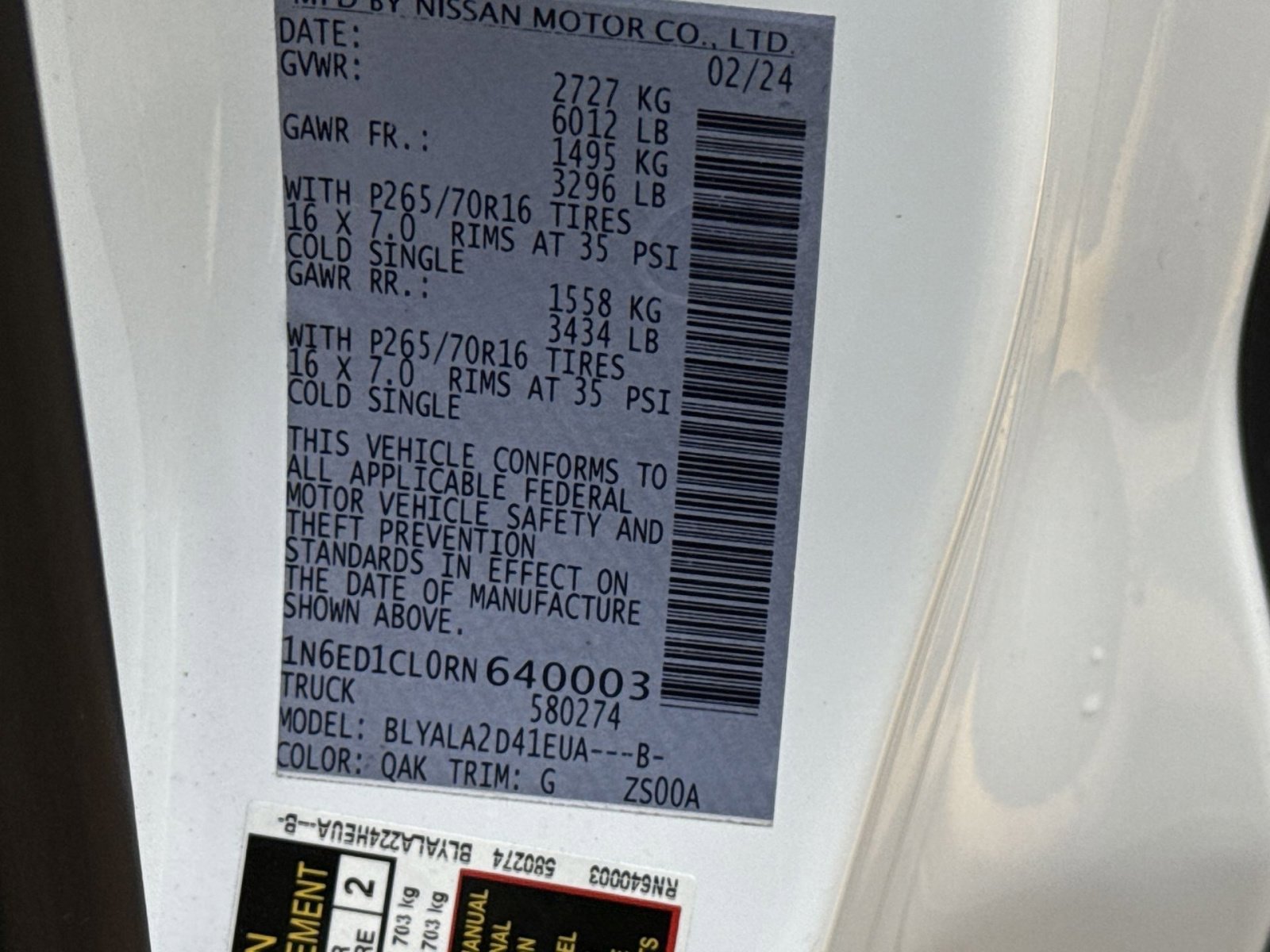 Used 2024 Nissan Frontier S w/ S Utility Package image 26