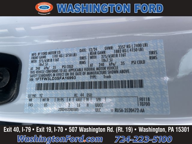 New 2025 Ford F150 XLT w/ Equipment Group 302A MID image 46