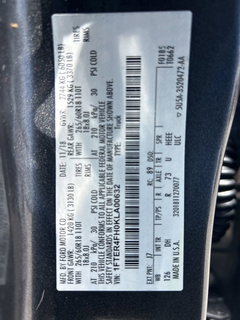 Used 2019 Ford Ranger Lariat w/ Equipment Group 501A Mid image 47