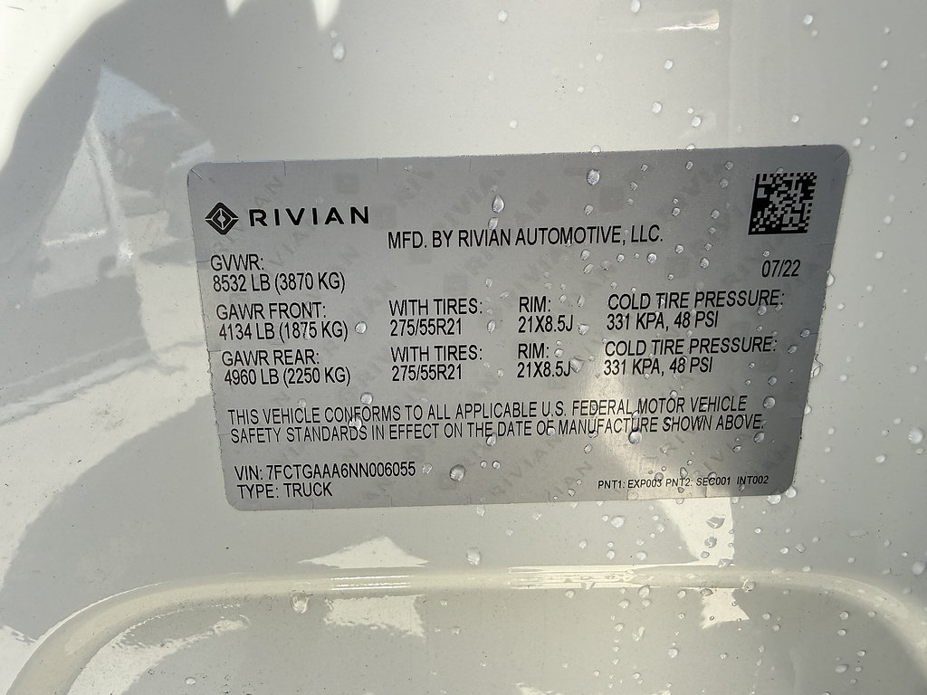 Used 2022 Rivian R1T Adventure AWD/4WD image 11