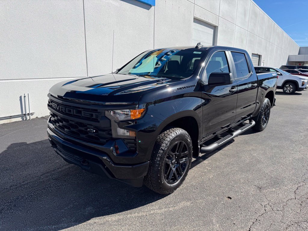 New 2026 Chevrolet Silverado 1500 Custom w/ Turbomax Blackout Package AWD/4WD image 3